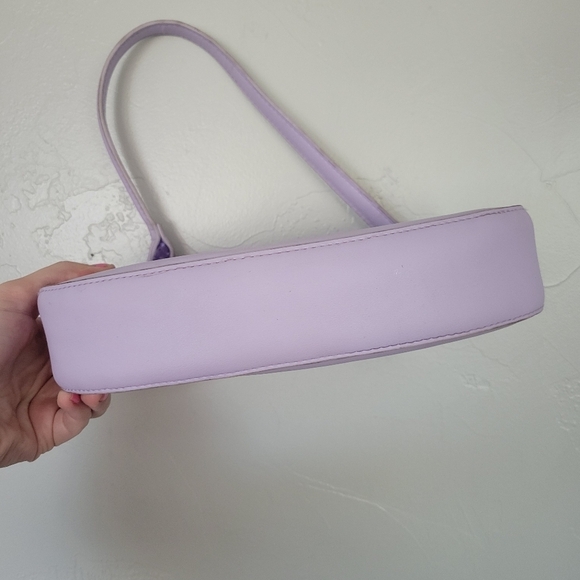 Lilac Purple Small Purse Y2K Lucite Chain Shoulder Bag Baguette 90s Light - Picture 2 of 11
